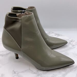 DONALD J PLINER Olive Green Patent Leather Feris Bootie-5M